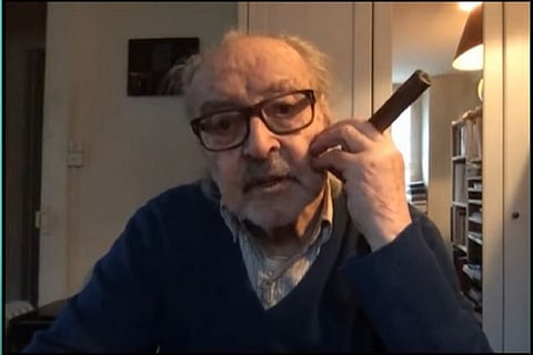 Godard with a cigar