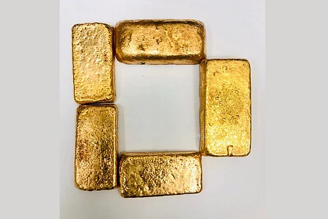 The gold bars which were seized