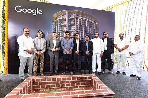 Google begins work on Hyderabad campus, largest outside its headquarters.