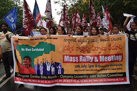 ‘Demand for separate Gorkhaland is legitimate’: Osmania University students extend solidarity