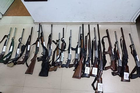 Confiscated guns