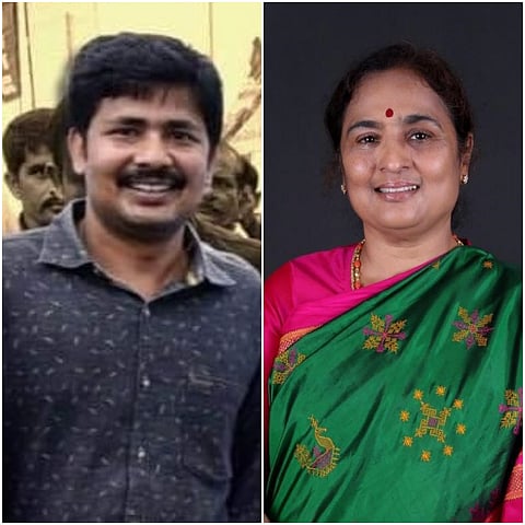 Collage of Dr Gurumoorthy and Ratna Prabha