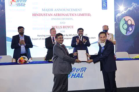 Officials of HAL and Rolls-Royce