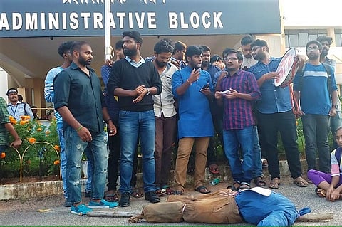 University of Hyderabad puts suspension of 10 students on hold after protest
