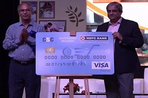 HDFC Bank and CSC launch MoneyBack Credit Card for Village Level Entrepreneurs