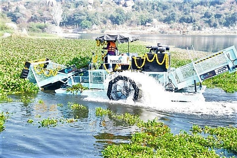 Hyderabad gets floating trash collectors to clean lakes, but will this solve pollution?