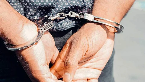 Person in handcuffs