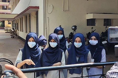 Udupi students outside college