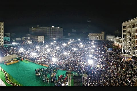 At mammoth protest against CAA in Hyderabad, Owaisi says it’s a fight to save India