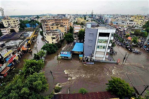 In pictures: Hyderabad battered by two days of rain, colonies inundated