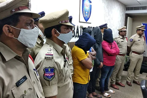 Four men arrested in a kidnap case in Hyderabad