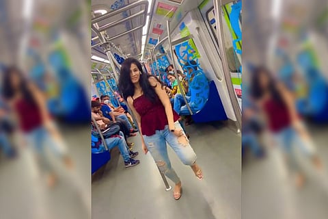 Screengrab: Hyderabad woman in trouble for shooting Instagram dance reel inside metro
