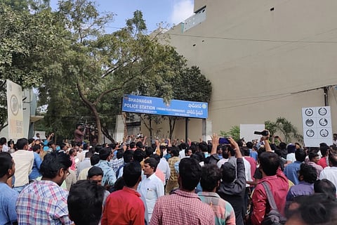 Protests break out in Telangana over gangrape and murder of 26-year-old vet