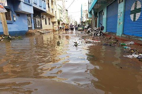 About 2,100 families were evacuated to safer places on October 17