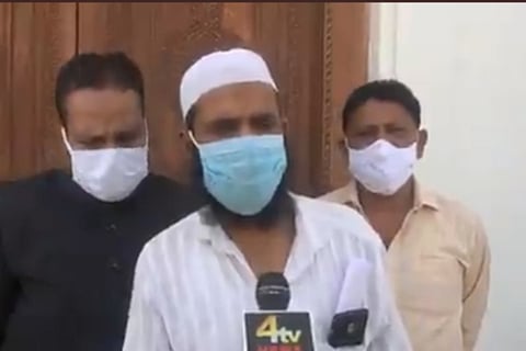 Mohammed Subhan in the centre was assaulted