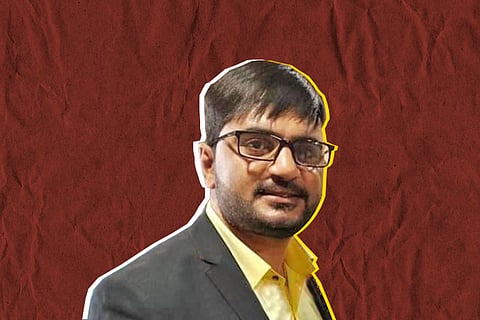 The unidentified man pretending to be Dr G Varun Kumar from Hyderabad