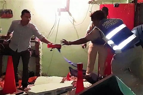 Three children, including a two-month-old, killed after wall collapses in Hyderabad