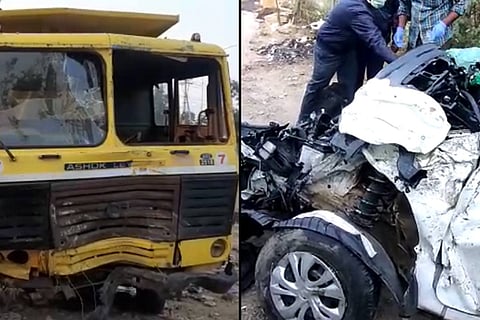 Accident in Hyderabad IT corridor