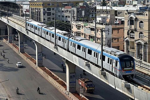 Hyderabad Metro officials have advised passengers to strictly follow COVID-19 safety guidelines including social distancing.