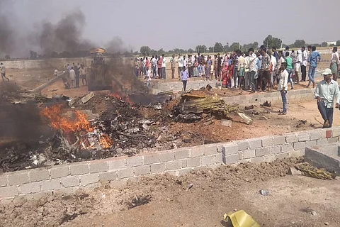 IAF flight on training mission crashes near Hyderabad, pilot safe