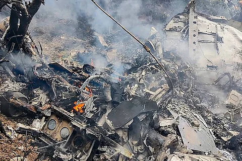A representation image of chopper crash