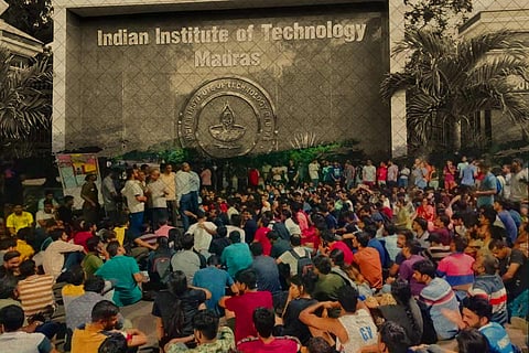 IIT-Madras students protest institute’s demand for 7 months’ fee in advance