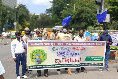 farmers protest