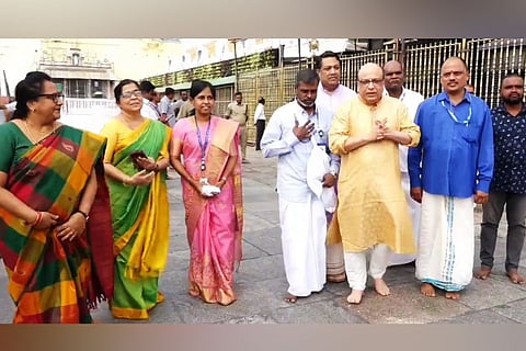 Chandrayaan 3: ISRO scientists visit Tirupati temple ahead of launch