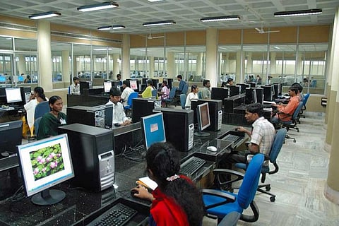 Workers in IT company