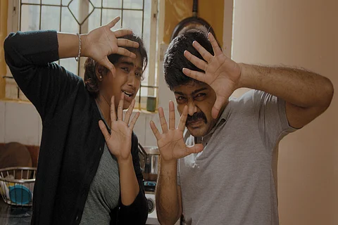 Still from Kannada film Ikkat