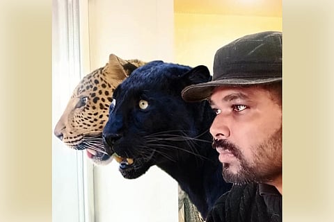 Giri Kumar Patil with his pet jaguar and panther: Chiranjeevi writes to Indian doctor staying back in Ukraine for pet jaguar and panther