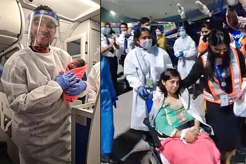 Woman delivers baby boy on board Indigo flight from Delhi to Bengaluru