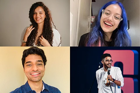 Collage of Shyamolie, Satshyaa, Sharan Hegde and Abishek Kumar