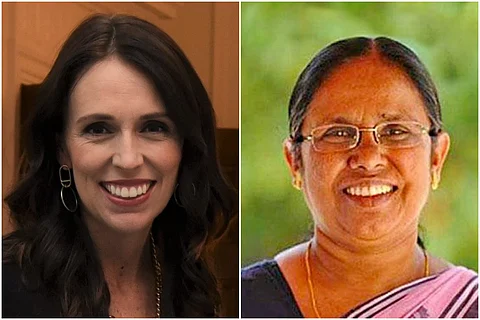 Jacinda Ardern and KK Shailaja