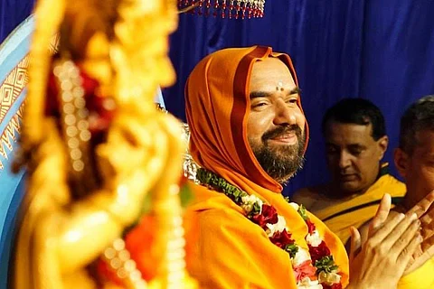 Raghaveshwara Bharathi, head seer of the Ramachandrapura Math in Karnataka