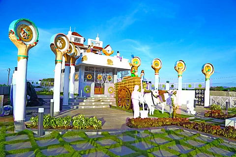 The temple constructed by the MLA