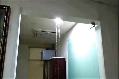 Video: Three months after construction, its raining inside Jagan's Andhra Assembly office