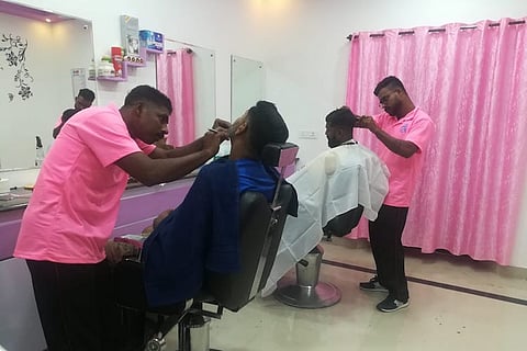 Prison inmates in Kerala turn abandoned building into a men’s beauty salon