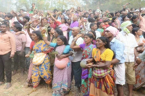 Pictures from the second largest tribal festival in the world that began at Warangal