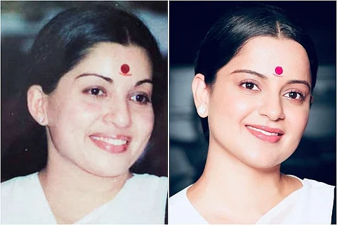 Kangana's no-prosthetic look as Jayalalithaa from 'Thalaivi' released