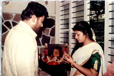 Jayaram and Parvathy's ring exchange
