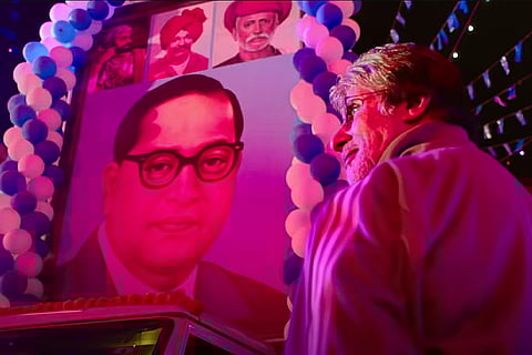 Amitabh Bachchan in a creengrab from Jhund film