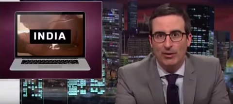 Watch video: John Oliver rips Indian government apart on porn ban
