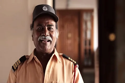 Joker Thulasi seen as a watchman in a YouTube video posted by Madras Meter