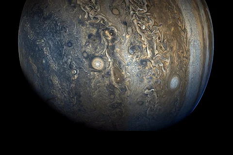 NASA’s Juno spacecraft captures stunning image of Jupiter's southern hemisphere