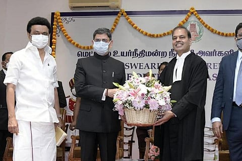 MK Stalin, RN Ravi and Justice Bhandari