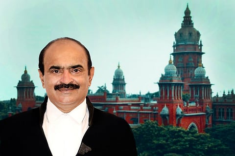 Justice Sathish Kumar against the backdrop of Madras High Court