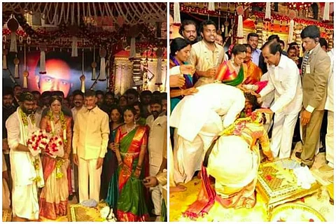 KCR and Naidu attend wedding of son of Paritala Ravi, the man who inspired ‘Raktha Charithra’