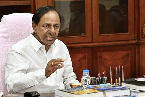 CM KCR in his camp office