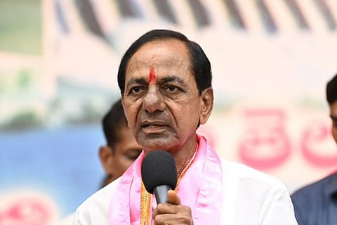 Telangana CM KCR at the launch of national party BRS